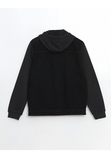 Lcw Kids Siyah Kapüşonlu Erkek Çocuk Jean Ceket fiyatları