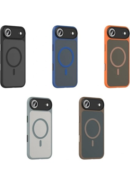 Apple iPhone 17 Air Kılıf Mat Arka Yüzey Wireless Şarj Özellikli Redclick Flet M-Safe Kapak fırsatları