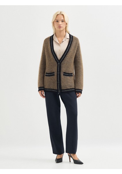 Kadın Triko Hırka-Siyah