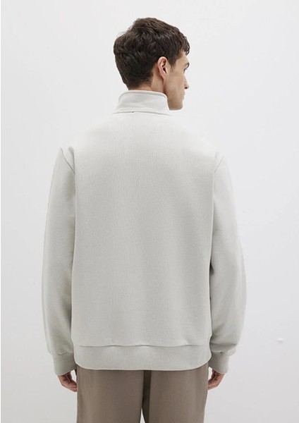 Yarı Fermuarlı Gri Basic Sweatshirt 0S10419-70074 indirimleri
