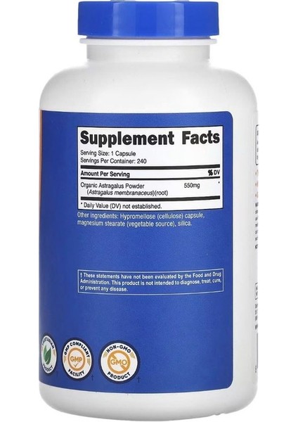 Astragalus 550 Mg 240 Kapsül fiyatları