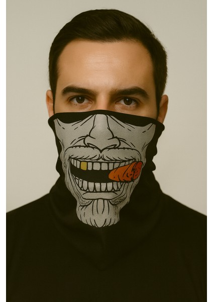 Rüzgar Geçirmez Motorcu Buff Boyunluk Baf Unisex Bandana Saç Bandı Maske