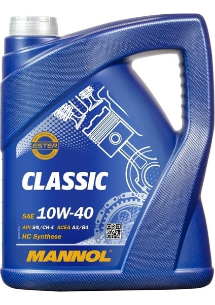 Motor Yağı Mannol Classic 10W-40 4lt