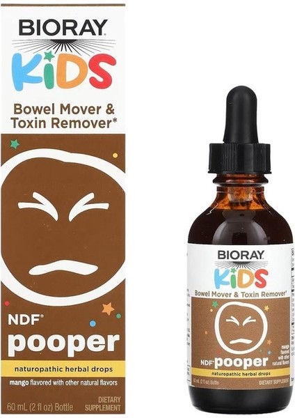 , Kids, Ndf Pooper, Mango , 2 Fl Oz (59 Ml) 2 Fl Oz