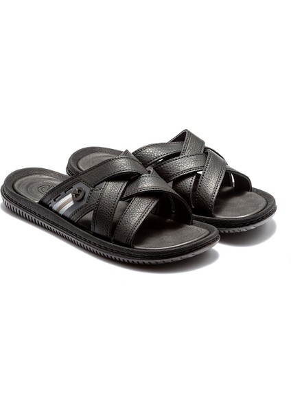 Essencial Slide Erkek Terlik Siyah 39/46