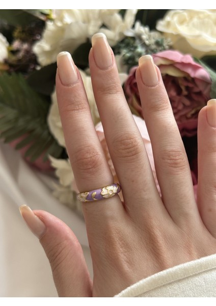 Mineli Mor Yüzük