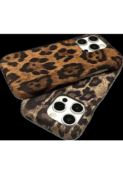 iphone Uyumlu Leopar Desenli Yumuşak Dokulu Telefon Kılıfı modelleri
