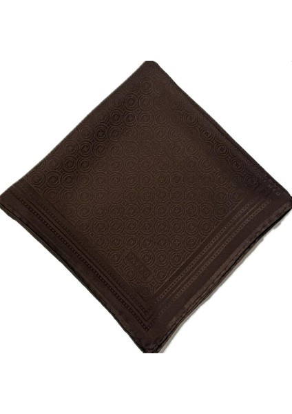 Jakar Monogram Ipek Eşarp 41363-KOYU Kahve