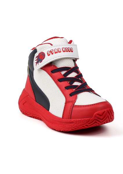 Unisex Çocuk Kırmızı Basket Spor Ayakkabı - Renkli, Rahat Günlük fiyatları
