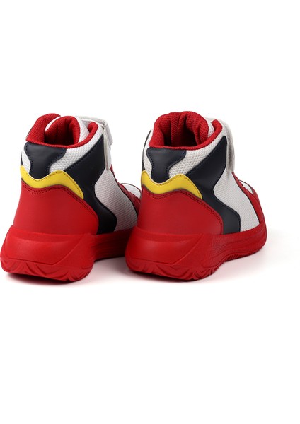Unisex Çocuk Kırmızı Basket Spor Ayakkabı - Renkli, Rahat Günlük fırsatları