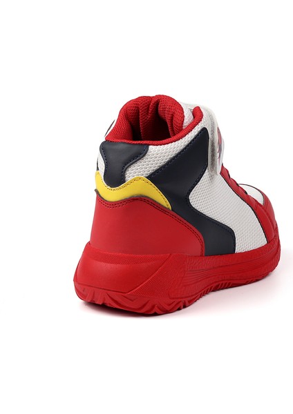 Unisex Çocuk Kırmızı Basket Spor Ayakkabı - Renkli, Rahat Günlük indirimleri