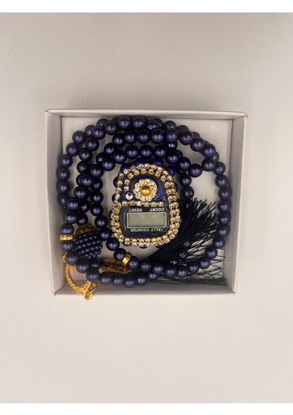 10 Adet Hediyelik (Mevlid Çeyizlik Hac Umre) Kutulu Tesbih ve Taşlı Zikirmatik Seti fiyatları