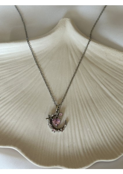 Pembe Ay Kolye fiyatları