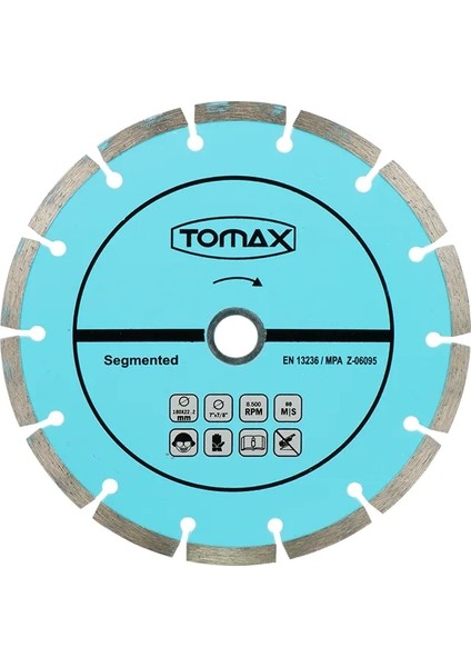 Segmentli Elmas Beton Kesici Disk - 115X2,0X22