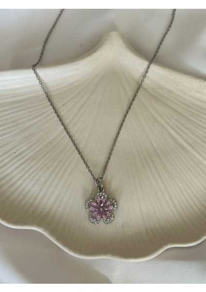 Pembe Çiçek Kolye fiyatları