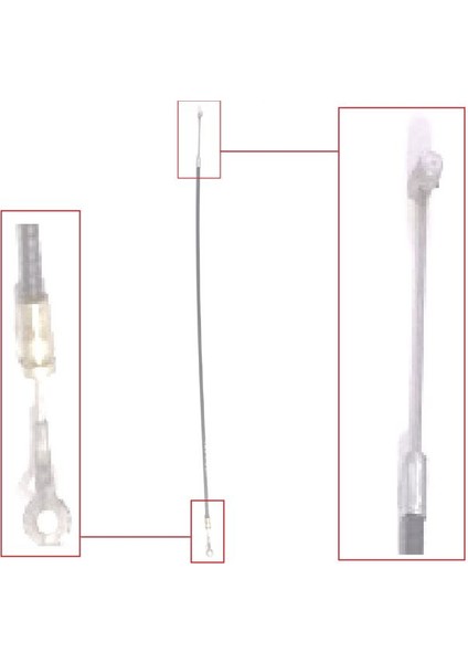 23 115988591X - Kapı Iç Açma Teli Arka Uzun Favorıt Forman 88-95