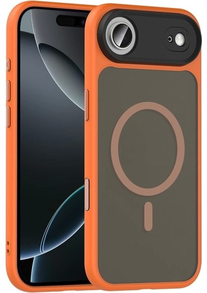 Apple iPhone 17 Air Kılıf Mat Arka Yüzey Wireless Şarj Özellikli Redclick Flet M-Safe Kapak fırsatları