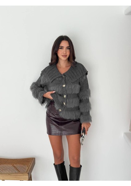 Bebe Yaka Triko Hırka