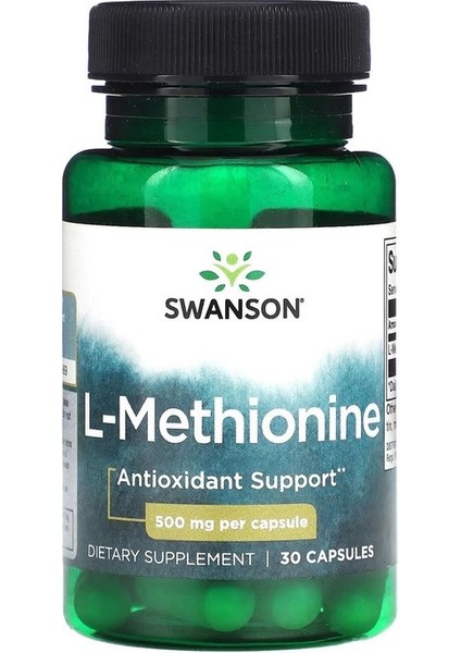 L-Methione 500 Mg 30 Kapsül .usa Vers.