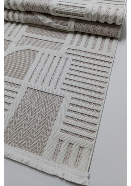 Bukle Soft Twister 0464G Bej-Beyaz Yolluk Salon Antre Koridor Halısı Yumuşak Dokuma Makine Halısı fiyatları