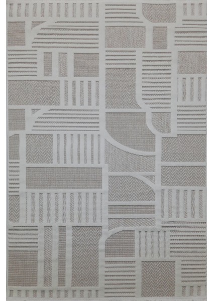 Bukle Soft Twister 0464G Bej-Beyaz Yolluk Salon Antre Koridor Halısı Yumuşak Dokuma Makine Halısı