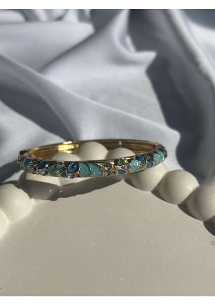 Mavi Mineli Kelepçe Bileklik fiyatları