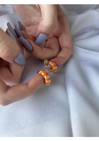 Gold Mineli Turuncu Küpe fiyatları