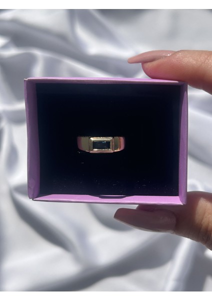 Mavi Taşlı Retro Yüzük fiyatları