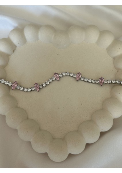 Pembe Zirkon Taş Bileklik fiyatları