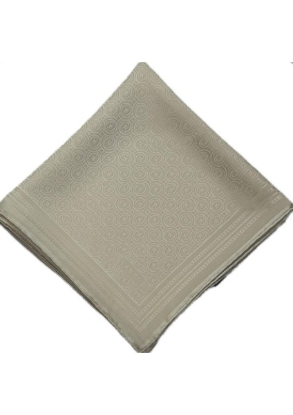 Jakar Monogram Ipek Eşarp 41363-EKRU