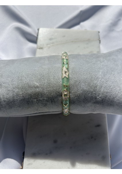 Mineli Yeşil Çiçek Kelepçe Bileklik fiyatları