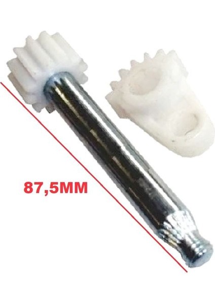 23 115930240 - Silgi Motor Dişlisi Arka SET(2034)(DİŞLİ Takılı Mil Boy:87.5mm) Favorıt 88-95 Forman 88-95