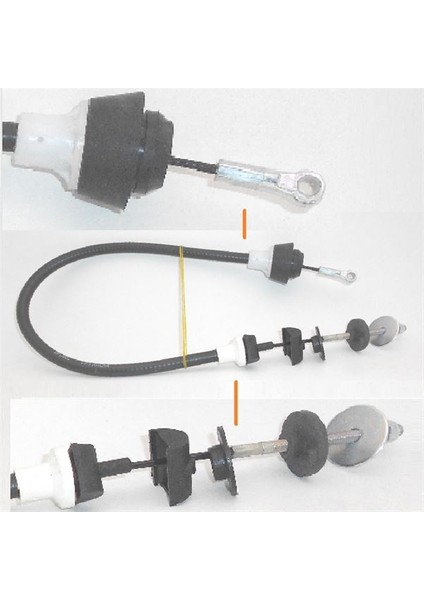 24 6U2721335D - Debriyaj Teli (1224)BOY:75MM 1.9d Felıcıa Pedal Bağlantı Yeri Kalın