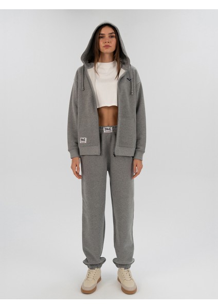 Heritage Champions Gri Unisex Full Zip Sweatshirt