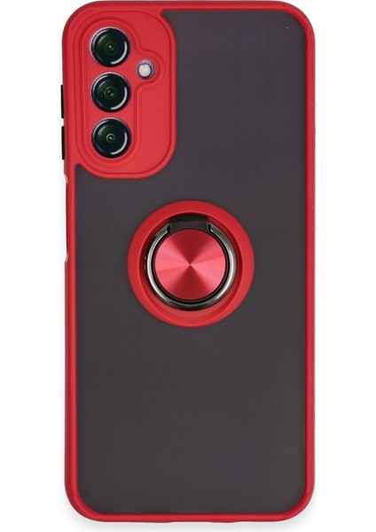 Samsung Galaxy A24 Kılıf Kamera Korumalı Yüzüklü Manyetik Standlı Arkası Buzlu Iring Kapak