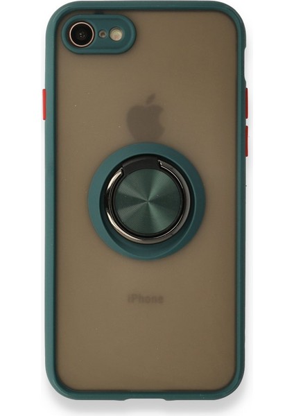 Apple Iphone Se 2020 Kılıf Kamera Korumalı Yüzüklü Manyetik Standlı Arkası Buzlu Iring Kapak