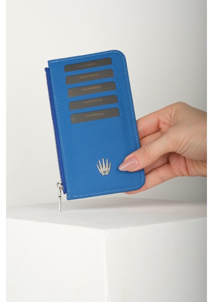 Lexis Mavi Hakiki Deri Fermuarlı Kartlık fırsatları