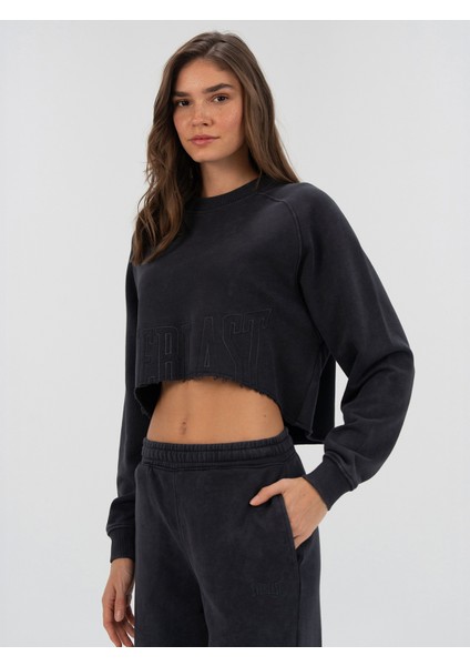 Cool Relax Wmn Antrasit Kadın Crop Sweatshirt fiyatları
