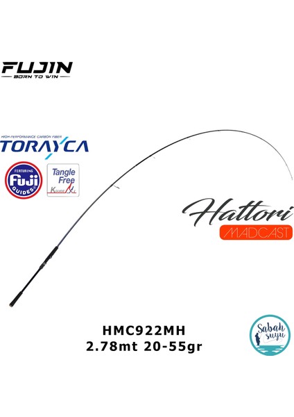 Madcast HMC922MH 2.78MT 20-55GR (2p) Spin Kamış modelleri