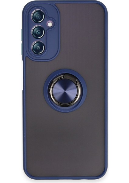 Samsung Galaxy A06 Kılıf Kamera Korumalı Yüzüklü Manyetik Standlı Arkası Buzlu Iring Kapak