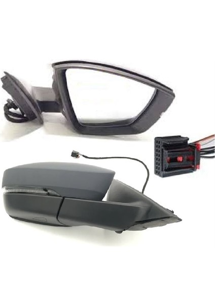 25 56G857508X - Ayna Dış Dikiz Komple Sağ Elektrikli+Sinyal+6 Kablo Kodiaq 17-24
