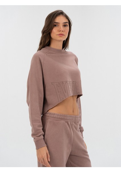 Cool Relax Wmn Vizon Kadın Crop Sweatshirt modelleri