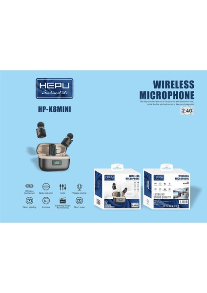 S35 Mını Kablosuz Yaka Mikrofonu | 2’li Set | Gürültü Engelleyici | 30 Sa Pil Ömrü L 2.4g | | Şarj Kutulu fiyatları