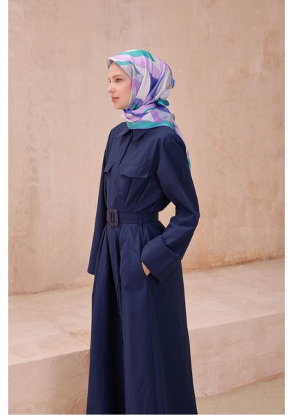 Tivil Saf Ipek Eşarp 4108-83 Mor Karışık Desen fiyatları