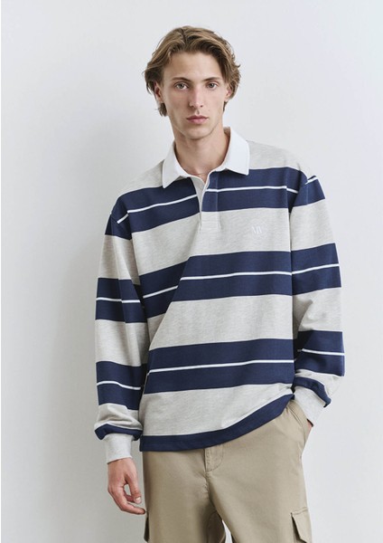 Mavi - Beyaz Erkek Sweatshirt M0612847-89353