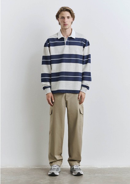 Mavi - Beyaz Erkek Sweatshirt M0612847-89353 fiyatları