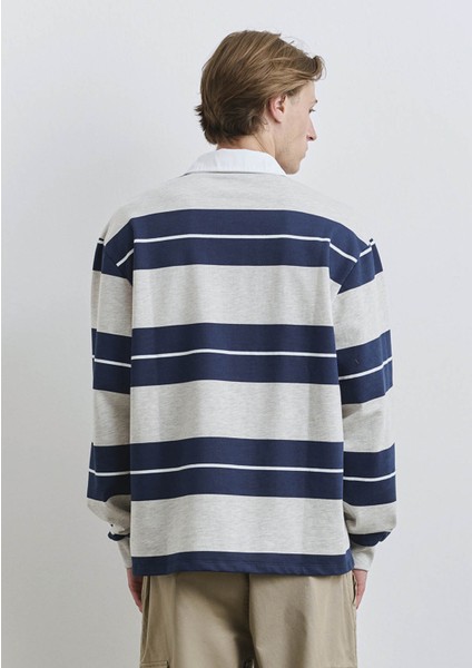 Mavi - Beyaz Erkek Sweatshirt M0612847-89353 modelleri