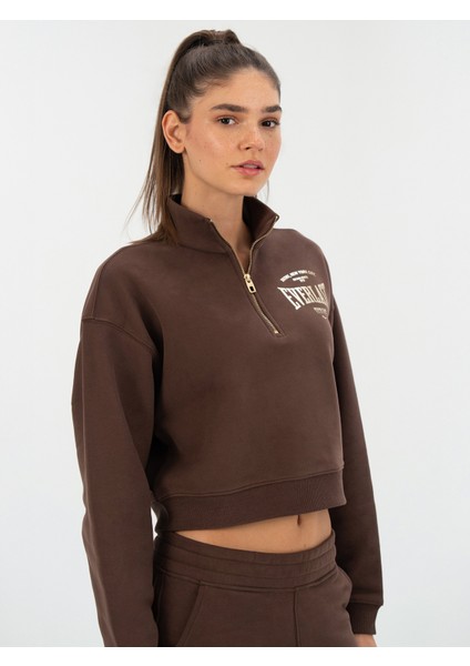 Bronx Nyc Kahverengi Kadın Sweatshirt modelleri