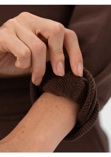 Bronx Nyc Kahverengi Kadın Sweatshirt