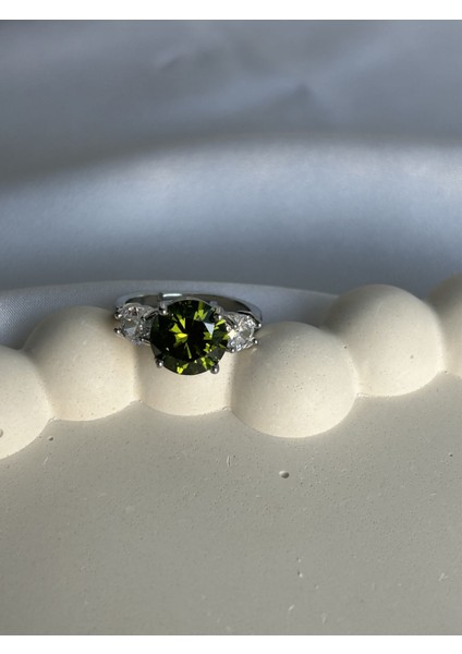 Yeşil Zirkon Taş Yüzük fiyatları